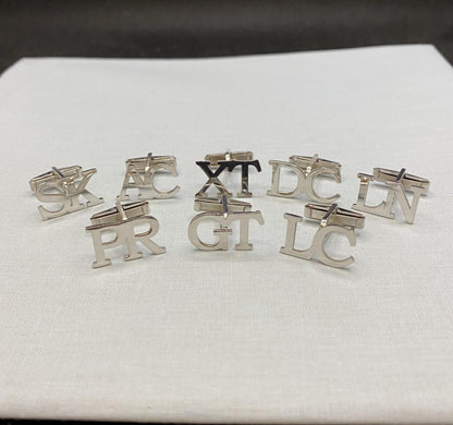 925K Sterling Silver Personalized Cufflinks for Groomsman