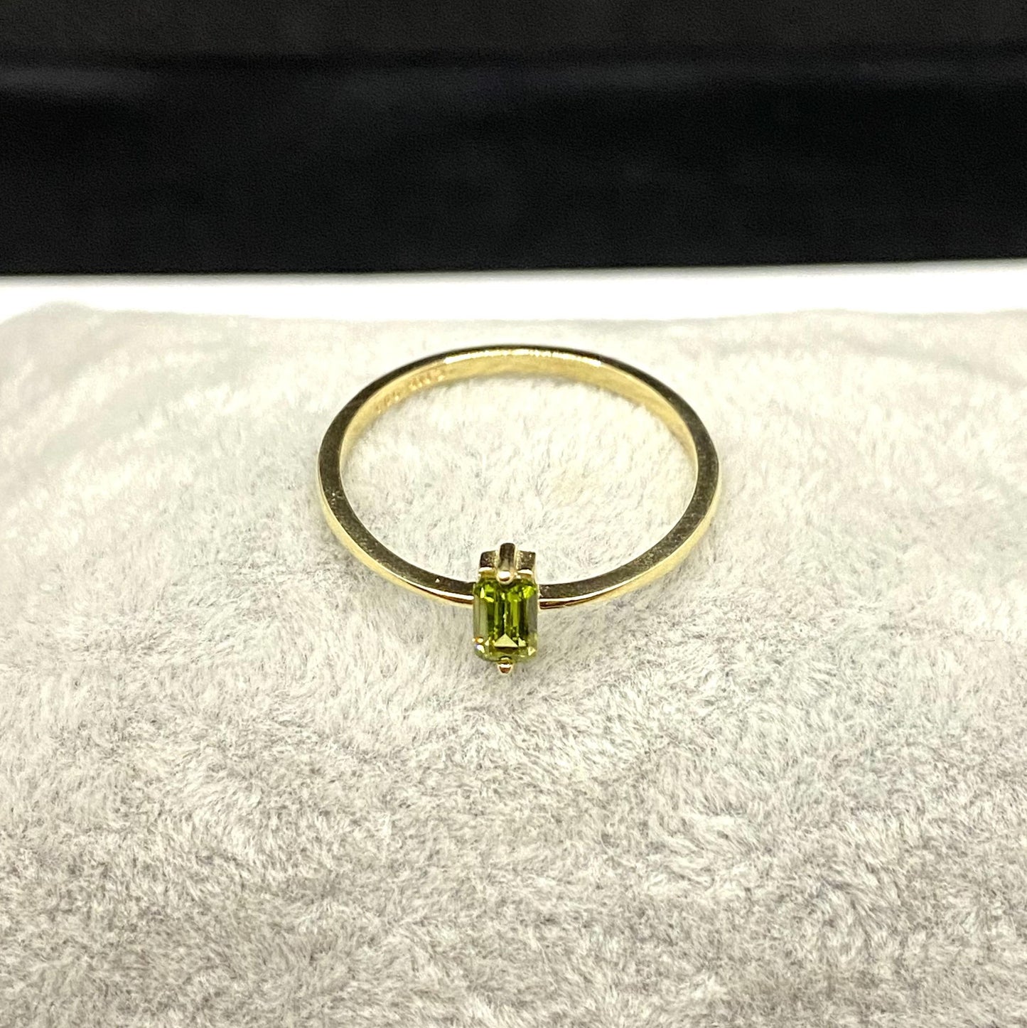 14K Real Gold CZ Solitaire Birthstone Rings for Women