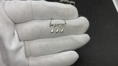 925K Sterling Silver Angel Number Necklace for Women