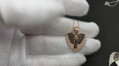 925 Sterling Silver Double Angel Wings Personalized Names Dates Necklace for Women