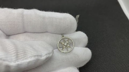 925K Sterling Silver Double North Star Necklace for Women