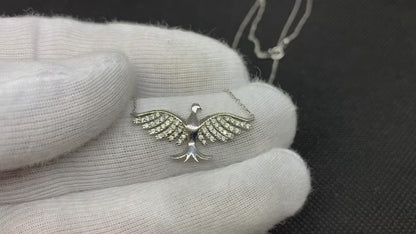 925K Sterling Silver Phoenix Necklace for Women