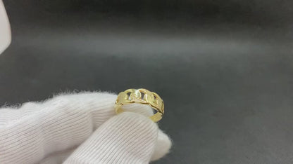 14K Real Solid Gold Gourmet Ring for Women
