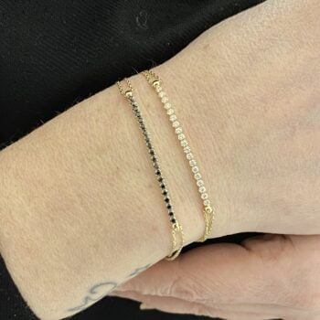 14K Real Solid Gold Tennis Bracelet , Tennis Bracelet Cubic Zirconia , Tennis Bracelets for Women , Bridal Gifts ,Charm Bracelets for Her
