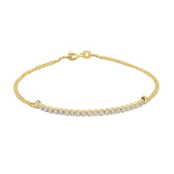 14K Real Solid Gold Tennis Bracelet for Women | CZ Tennis Bracelet birthday gift