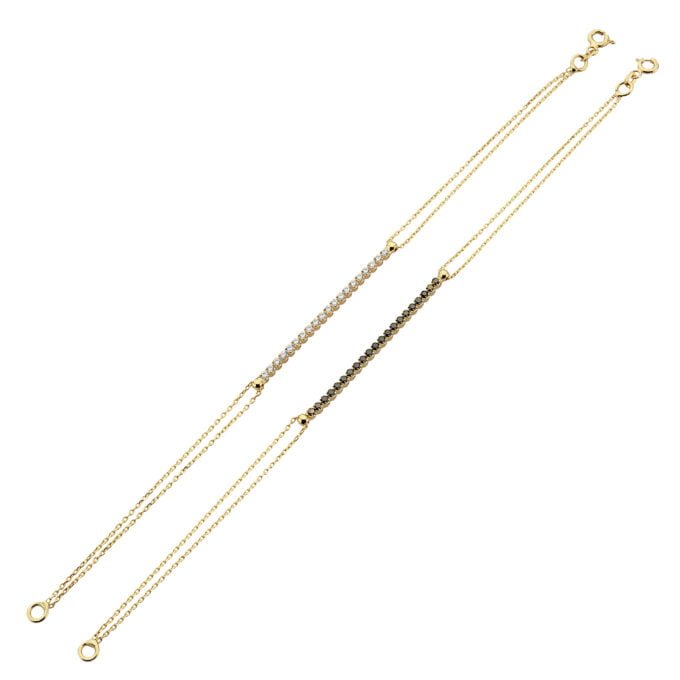 14K Real Solid Gold Tennis Bracelet for Women | CZ Tennis Bracelet birthday gift