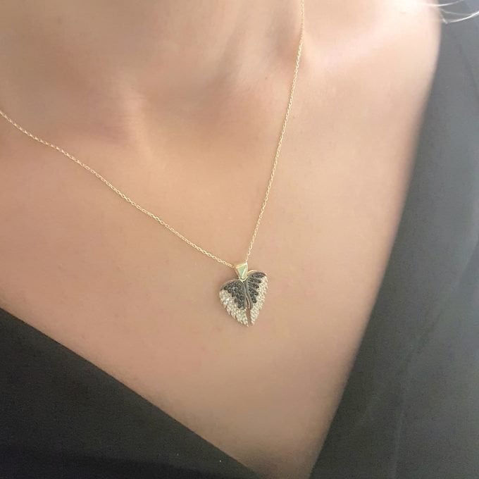 Gold Winged Heart Necklace