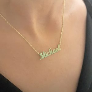 Custom Name Necklace , Modern Name Necklace , Family Necklace , Custom Necklace , Personalized Name Necklace, Name Necklace for Women