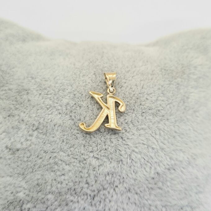 14K solid gold Custom Initial Necklace , 14K Real Solid Gold Initial Pendant Necklace , Personalized Necklace , Charm Initial Pendant , Initial Charms personalized gift