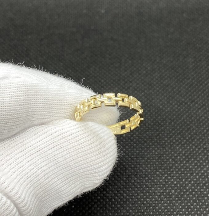 14K Real Solid Gold Stackable Thick Band Ring for Women, Simple Dainty Ring Gold, 14K Solid Gold Band Ring, Birthday Gift for mom