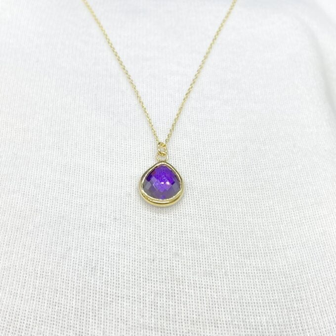 14K Solid Gold June Birthstone Necklace for Women, Alexandrite Birthstone , Personalized Gifts for mum ,Christmas Gifts,Birthstone Jewelry